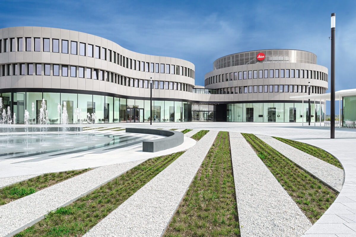 Il Leintz Park è la nuova avveniristica sede di Leica a Wetzlar in Germania. 
